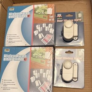 Wireless Alarms & Door Chimes Set - White